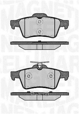MAGNETI MARELLI 363916060243 -  Комплект тормозных колодок, дисковый тормоз